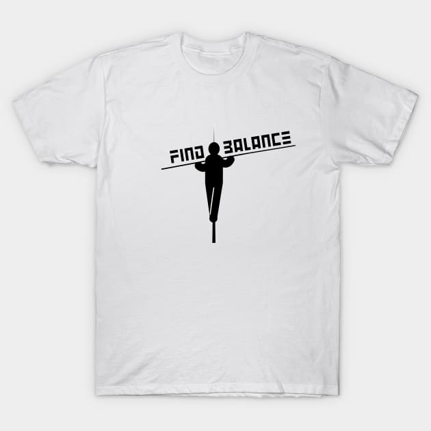 Find Balance T-Shirt by piksimp